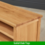 London Oak Small TV Unit - Up to 45" TV Size