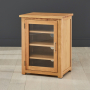 London Oak Hi-Fi Media Unit Storage Cabinet