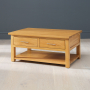 London Oak 2 Drawer Coffee Table