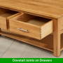 London Oak 2 Drawer Coffee Table