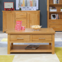 London Oak 2 Drawer Coffee Table