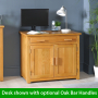 London Oak Hideaway Home Office Computer Desk