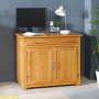 London Oak Hideaway Home Office Computer Desk