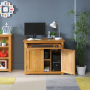 London Oak Hideaway Home Office Computer Desk