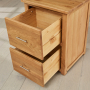 London Oak 2 Drawer Filing Cabinet