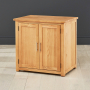 London Oak 2 Door Large Cupboard