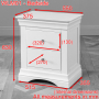 Wilmslow White Painted 2 Drawer Bedside Table