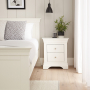 Wilmslow White Painted 2 Drawer Bedside Table