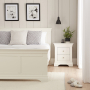 Wilmslow White Painted 2 Drawer Bedside Table