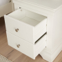 Wilmslow White Painted 2 Drawer Bedside Table