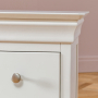 Wilmslow White Painted 2 Drawer Slim Bedside Table