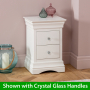 Wilmslow White Painted 2 Drawer Slim Bedside Table