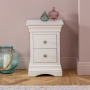 Wilmslow White Painted 2 Drawer Slim Bedside Table