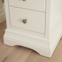 Wilmslow White Painted 2 Drawer Slim Bedside Table