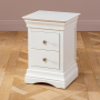 Wilmslow White Painted 2 Drawer Slim Bedside Table