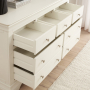 Wilmslow White Painted Large Wide 3 over 4 Chest of Drawers