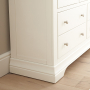 Wilmslow White Painted Large Wide 3 over 4 Chest of Drawers