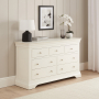 Wilmslow White Painted Large Wide 3 over 4 Chest of Drawers