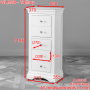 Wilmslow White Painted 5 Drawer Tallboy Wellington Chest of Drawers