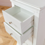 Wilmslow White Painted 5 Drawer Tallboy Wellington Chest of Drawers