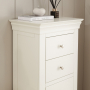 Wilmslow White Painted 5 Drawer Tallboy Wellington Chest of Drawers