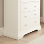 Wilmslow White Painted Tall 4 over 3 Drawer Chest of Drawers