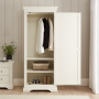 Wilmslow White Painted 1 Door Single Wardrobe