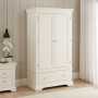 Wilmslow White Painted 2 Door Double Wardrobe with Drawer