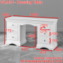 Wilmslow White Painted Double Pedestal Dressing Table