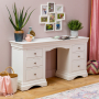 Wilmslow White Painted Double Pedestal Dressing Table