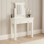 Wilmslow White 1 Drawer Dressing Table Set with Mirror