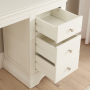 Wilmslow White Painted Single Pedestal Dressing Table