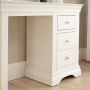 Wilmslow White Painted Single Pedestal Dressing Table