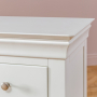 Wilmslow White Painted Single Pedestal Dressing Table