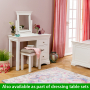 Wilmslow White Painted Single Pedestal Dressing Table