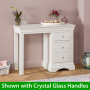 Wilmslow White Painted Single Pedestal Dressing Table