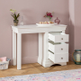 Wilmslow White Painted Single Pedestal Dressing Table