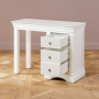 Wilmslow White Painted Single Pedestal Dressing Table