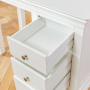 Wilmslow White Painted Single Pedestal Dressing Table