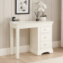 Wilmslow White Painted Single Pedestal Dressing Table