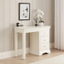 Wilmslow White Painted Single Pedestal Dressing Table