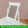 Wilmslow White Painted Vanity Dressing Mirror