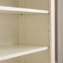 Wilmslow White Painted Small Low Compact Adjustable 2 Shelf Bookcase