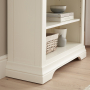 Wilmslow White Painted Small Low Compact Adjustable 2 Shelf Bookcase