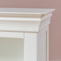 Wilmslow White Painted Small Low Compact Adjustable 2 Shelf Bookcase