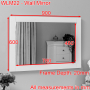 Wilmslow White Painted Wall Mirror - 90cm x 60cm