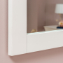 Wilmslow White Painted Wall Mirror - 90cm x 60cm