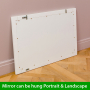 Wilmslow White Painted Wall Mirror - 90cm x 60cm