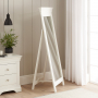 Wilmslow White Painted Cheval Mirror