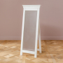 Wilmslow White Painted Cheval Mirror